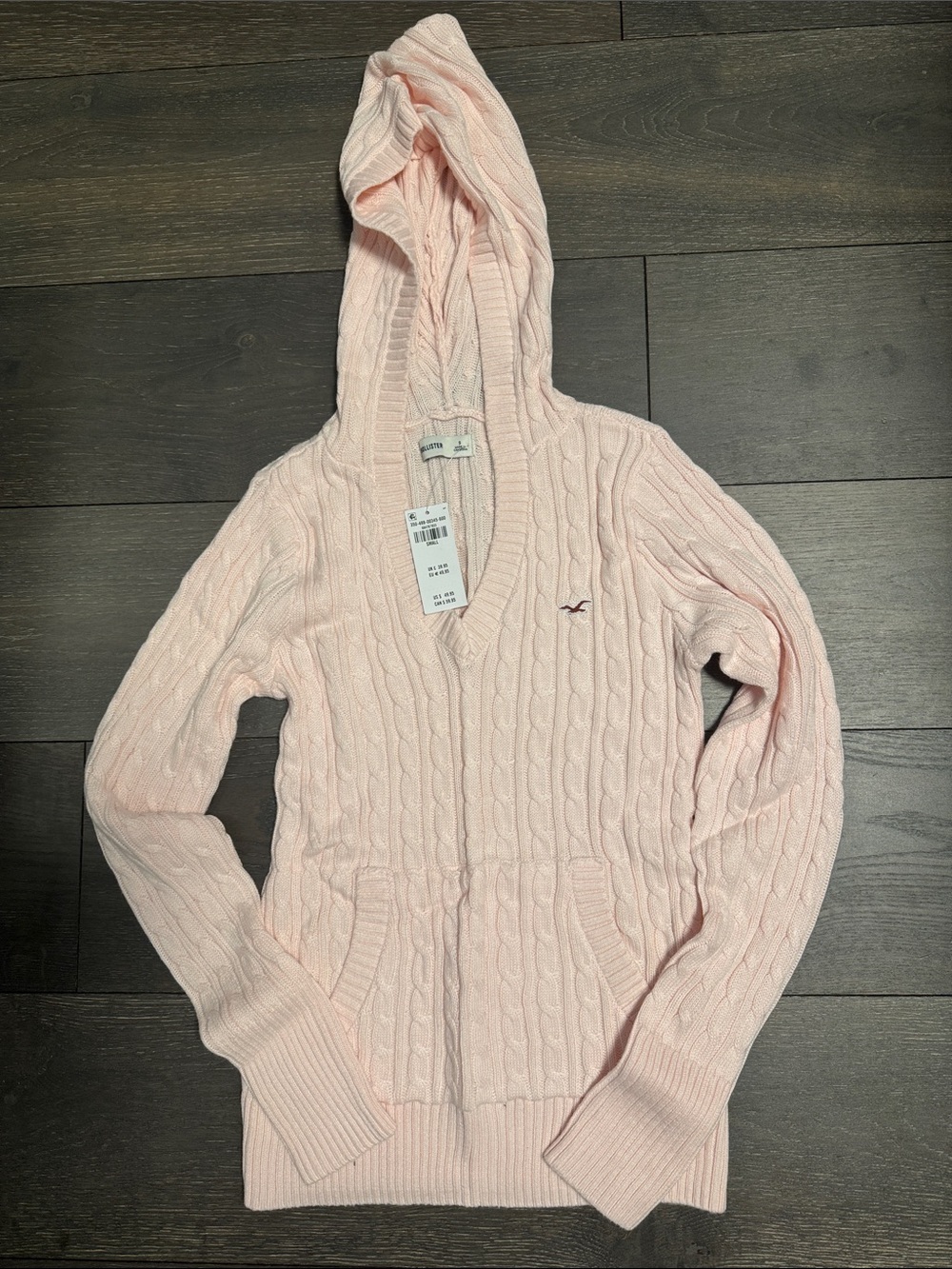 Hollister NWT knit sweater hoodie size S